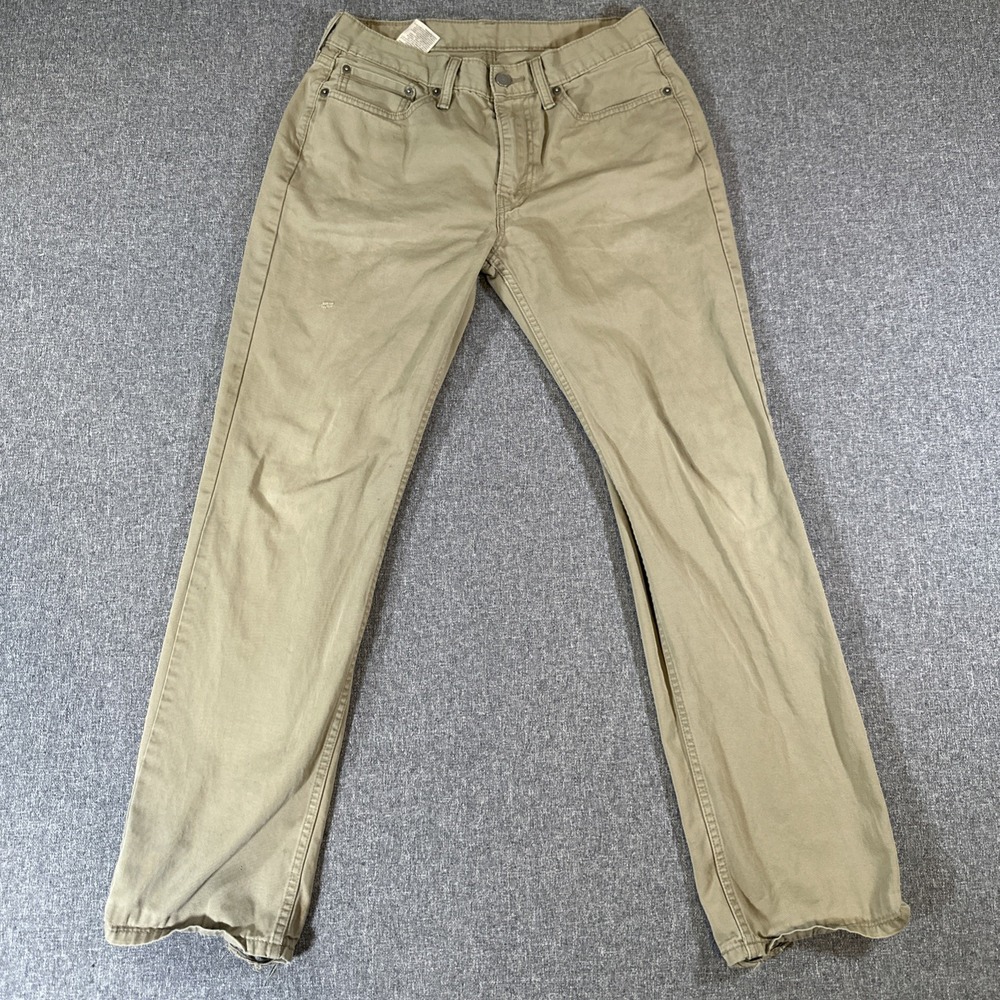 Levi's‎ 514 Straight Leg Jeans Mens 32x32 Khaki Tan Cotton Casual Pants